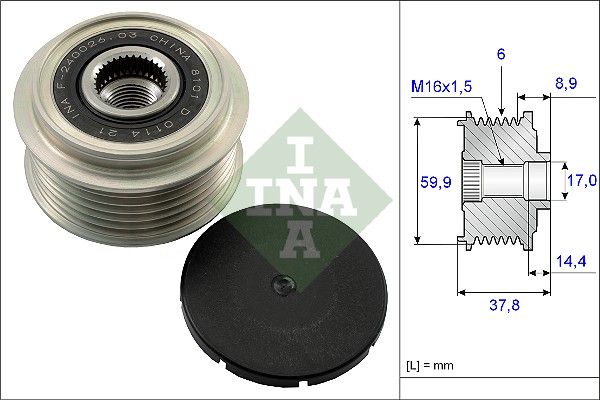 WILMINK GROUP Механизм свободного хода генератора WG1253710